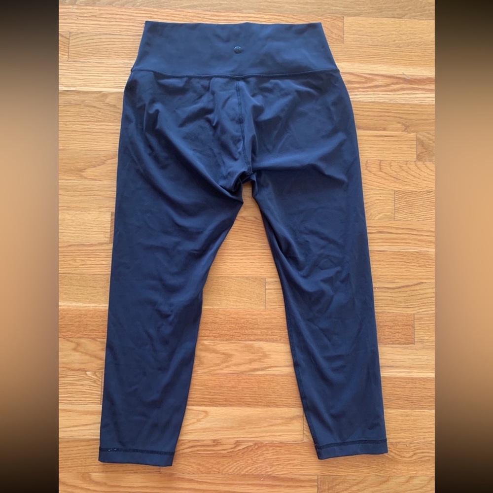 Lululemon Womens Junior Girls Black Activewear Leggings Bottoms Size 12